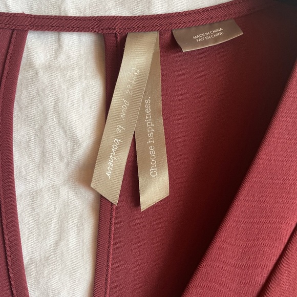 Plus size burgundy 2X short sleeve top penningtons - Picture 3 of 5